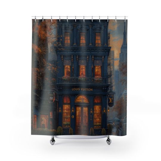 Discover Old Luxury Store in New York 5th Ave Shower Curtain