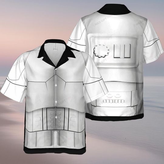 Discover Stormtrooper Costume Hawaiian Shirt, Starr Warss Hawaiian Shirt, Movie Lover