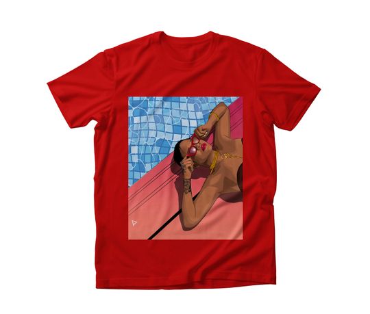 Discover Rihanna by the pool T-shirt