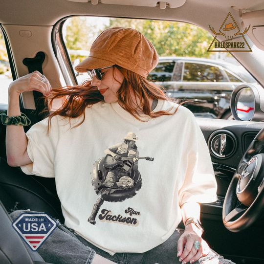 Discover Western Comfort Color Shirt, Alan Jackson Portrait Music Vintage Retro 90s 7