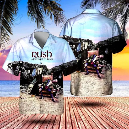 Discover Rock Band Rush A Farewell To Kings Hawaiian Shirt