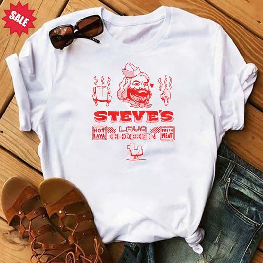 Discover Steve's Lava Chicken T-Shirt, Minecraft Movie Inspired Shirt
