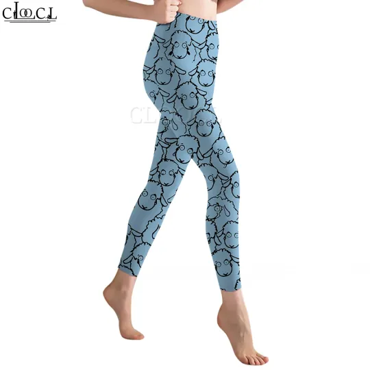 Discover Women Legging Cute Cartoon Lamb Pattern 3D Printed