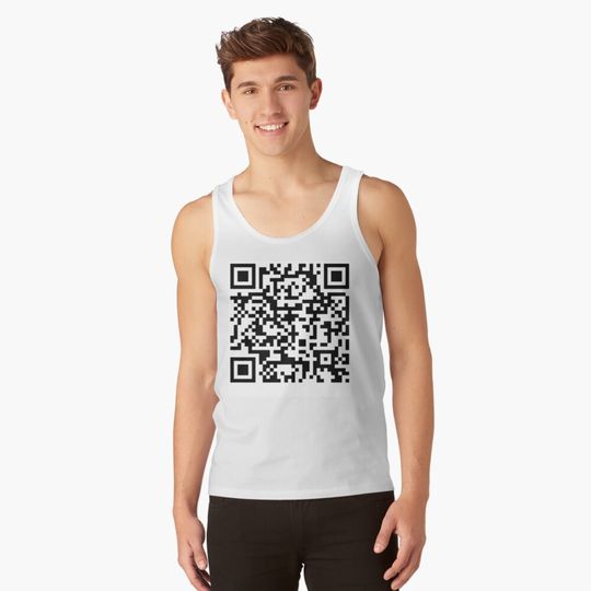 Discover Rick Roll QR Code Tank Top