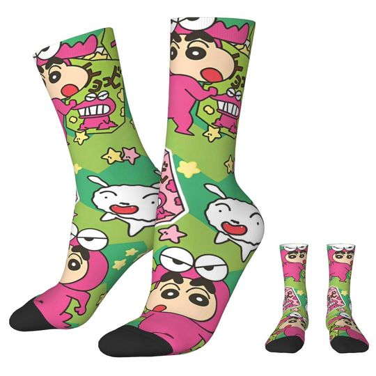 Discover Crayon Shin-chan Chocobi Cookie Autumn Winter Colorful Men's Women's Socks