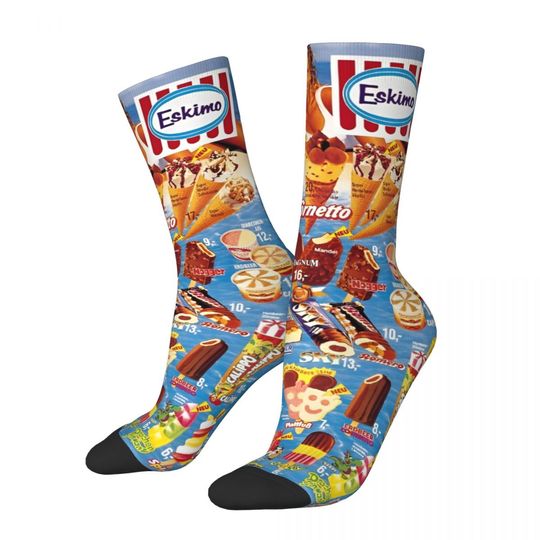 Discover Vintage Ice Cream Poster Socks
