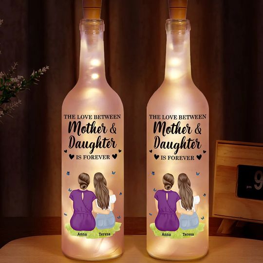Discover The Love Between A Mother & Daughter - Personalized Bottle Light