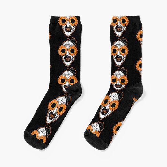 Discover Sunflower Sunglasses Horror Clown Movie Art Terrifier 2 Socks
