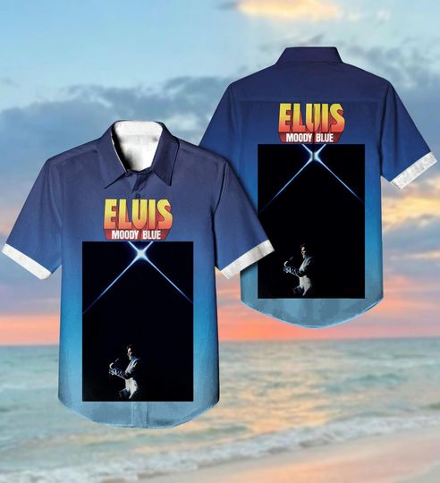 Discover Elvis Button Shirt, Vintage Elvis Hawaiian Shirt, King Of Music Shirt, Elvis Presley Summer