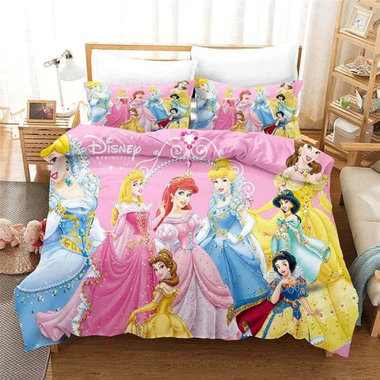 Discover Disneyyy Princess Bedding Set Duvet Cover
