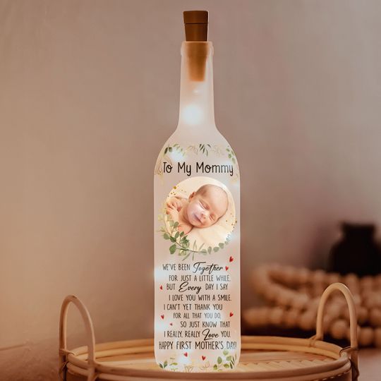 Discover I Really, Really Love You Mommy - 1st Mother's Day Bottle Lamp