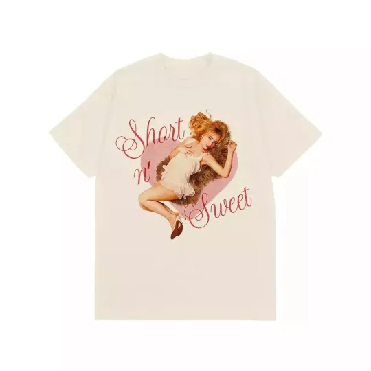 Discover Sabrina Carpenter - Short n' Sweet Heart T-Shirt