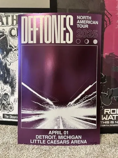 Discover Deftone North American Tour 2025, April 1 Detroit