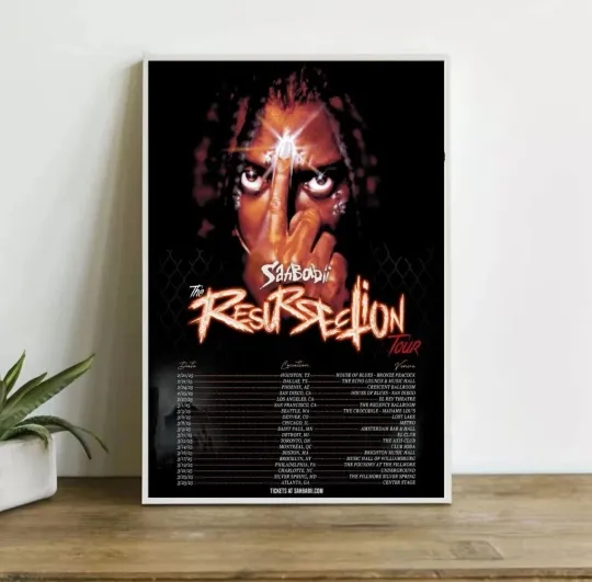 Discover SahBabii The Resurrection Tour Dates 2025 Poster