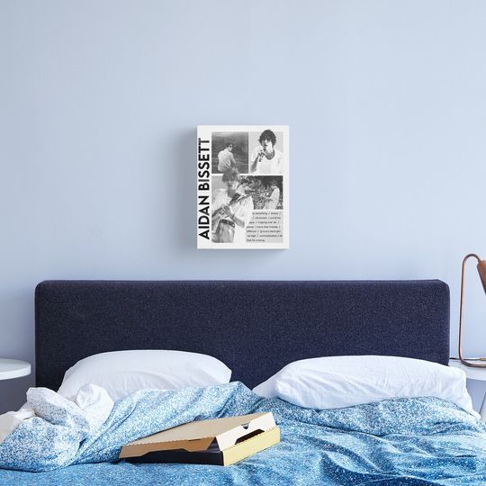 Discover Aidan Bissett singer poster Canvas Print