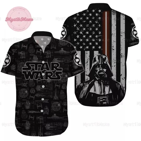 Discover Darthh Vaderr Button Shirt Starr Warss Hawaiian Shirt Darthh Vaderr Full SizeS-5XL