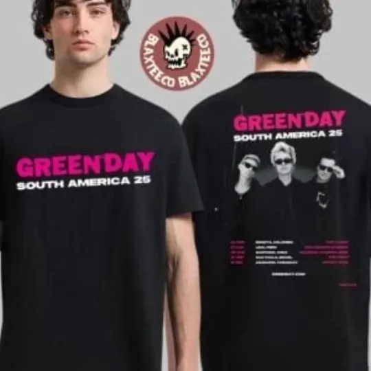 Discover Green Day South America Tour 2025 August September Schedule T-Shirt