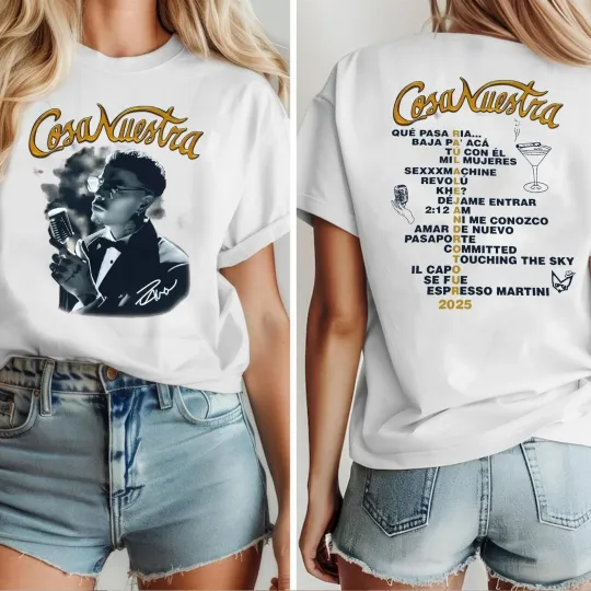Discover Rauw Alejandro Cosa Nuestra 2025 Tour Shirt, Rauw Alejandro Concert Fan Shirt