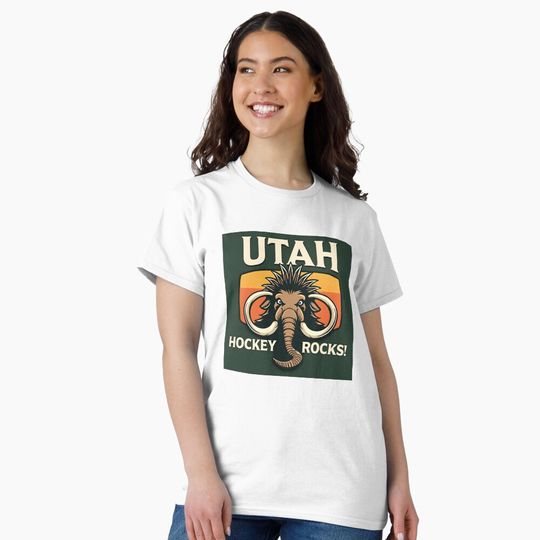 Discover Utah Mammoth Hockey Rocks  Classic T-Shirt