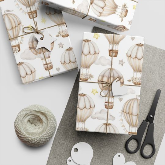 Discover Hot Air Balloon Wrapping Paper