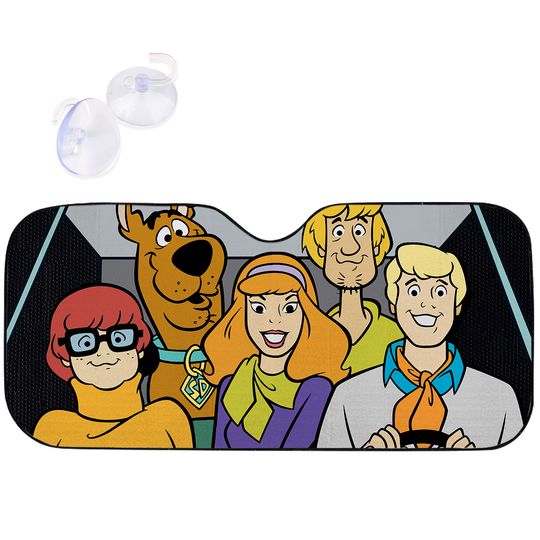 Discover Scooby Doo Mystery Machine View Accordion Car Sunshade