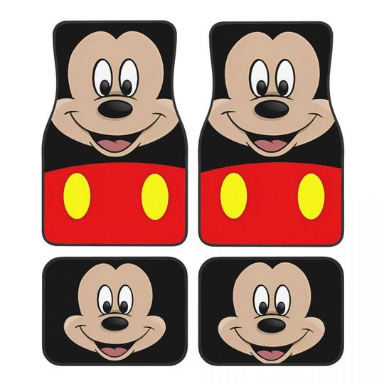 Discover Mickeyy mouse Car Floor Mats Carpet Set Floor Mat Fit