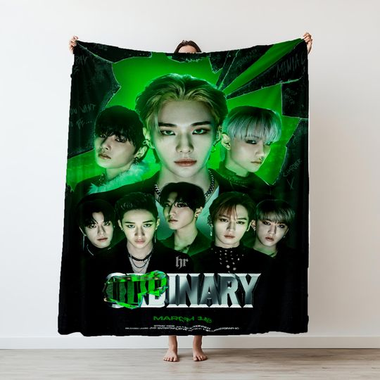 Discover HOTS Kpop Boys Stray Kids Printed Blanket Picnic Blankets Warm Blanket Soft and Comfortable Blanket Home Travel Birthday Gift