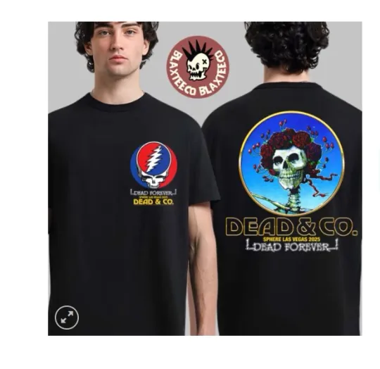 Discover Dead And Company Bertha Dead Forever Sphere Las Vegas 2025 Merch Tee Shirt