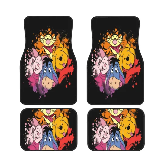 Discover winniee the poohh Car Floor Mats Carpet Set