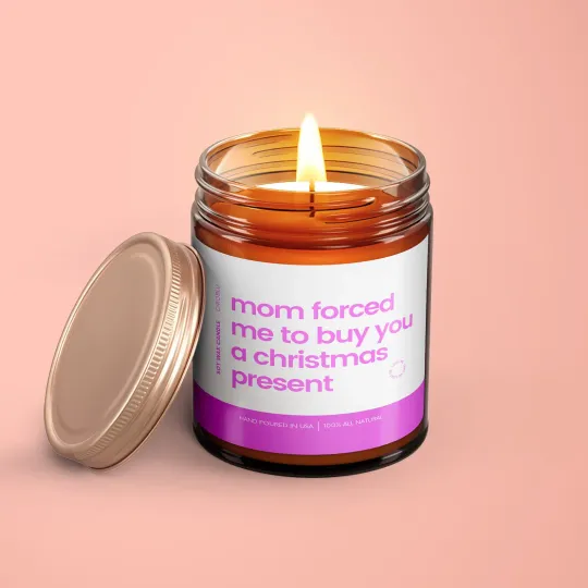 Discover Funny 9oz Soy Wax Christmas Candle Holiday Gift Idea For Your Sister Brother