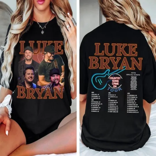 Discover Luke 2025 Luke Bryan Country Song Came On Tour Shirt