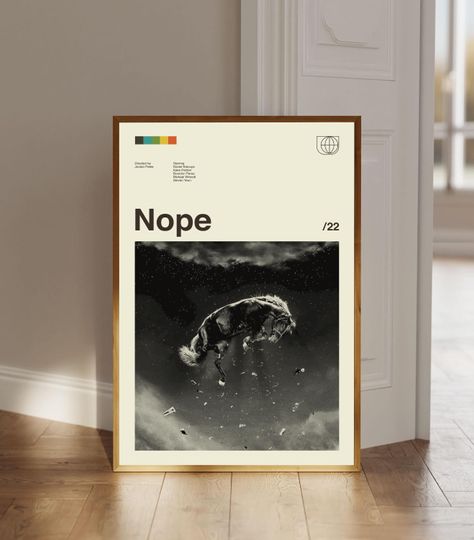 Discover Nope Movie Poster, Nope Retro Poster, Jordan Peele Film, Horror Poster