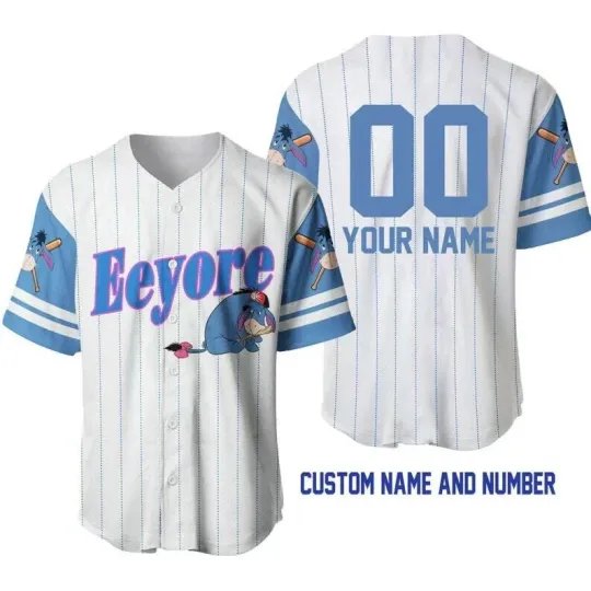 Discover Personalized Eeyoree Donkey winniee the poohh Baseball Jersey Shirt