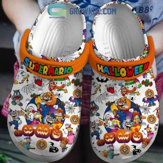 Discover Super Marioo Halloween Pumpkin Slippers Clogsband Clogs