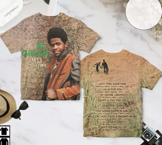 Discover Al Green Let s Stay Together Album Cover 3D T-shirt