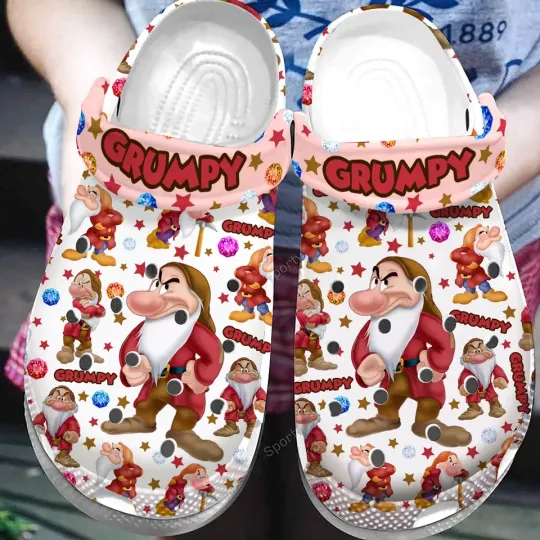 Discover Grumpy Dwaftt Crocband Clogs Shoes, Grumpy Clogs Shoes Unisex&#039;s