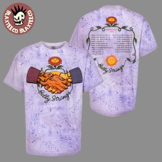 Discover Billy Strings 2025 Spring Tour Handshake Shirt