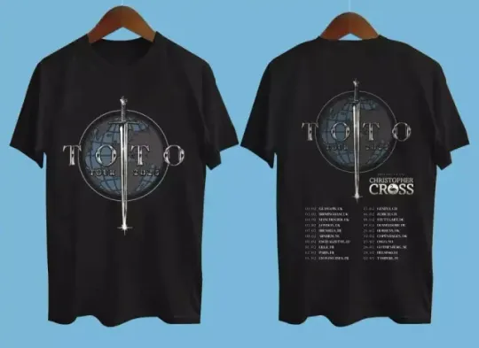 Discover Toto Band 2025 Tour Shirt, Toto Tour 2025 Shirt