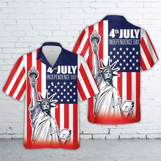 Discover 4th Of July Independence Day Hawaiian Shirt