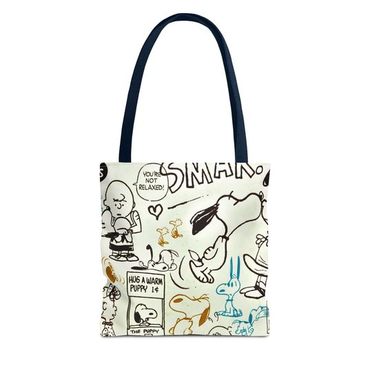 Discover Snoopy's Cartoon Chronicles - Tote Bag (AOP)