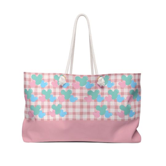 Discover Disneyyy Mickeyy Head Balloons Weekender Bag Large Mickeyy Bag Fun Disneyyy Vacation Weekender Tote