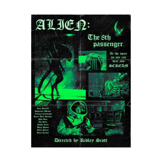 Discover Alien Poster - 1979 Horror Movie Poster