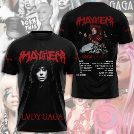 Discover Ld ga Tracklists For 2025 Tour 3D Printed T-Shirt