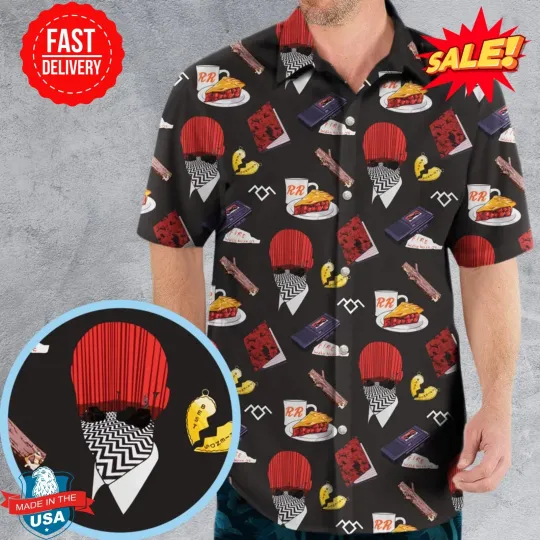 Discover Twin Peaks Pattern Hawaiian Shirt
