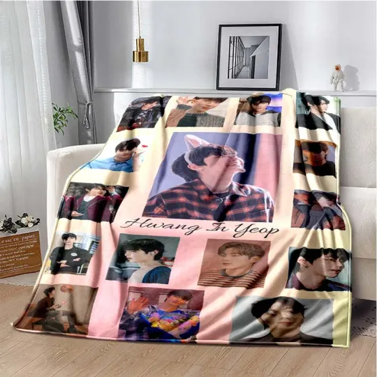 Discover True Beauty Series Hwang in Youp Cha EunWoo Art Pattern Blanket