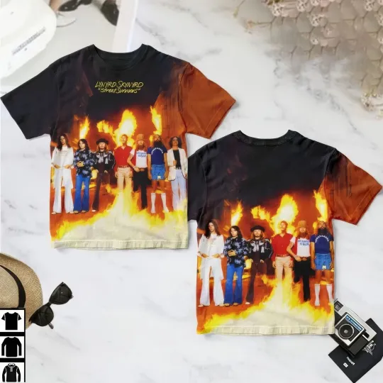 Discover Lynyrd Skynyrd Street Survivors Album Cover 3D T Shirt