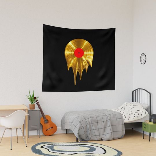 Discover Melting vinyl GOLD Tapestry