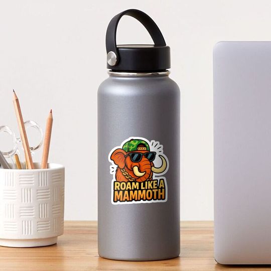 Discover Utah Mammoth – Prehistoric Giant Inspired by Western Fossils Sticker