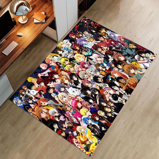 Discover Anime Rug, Anime Characters Rug, Anime Decor, Movie Rug, Movie Decor, Characters Rug, Themed Rug, Fantastic Rug,Area Rug