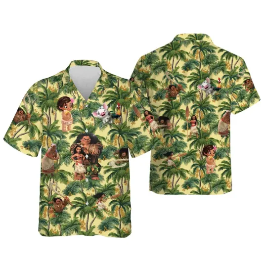 Discover moanaa Tropical Hawaiian Button Down Shirt Unisex Adults
